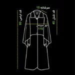 سایز بارانی شنلدار