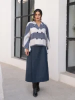 پانچو و دامن گندم