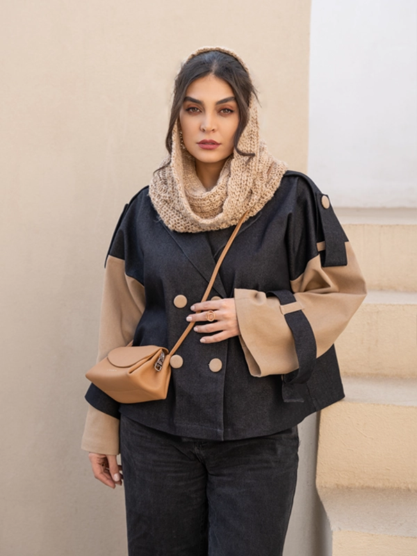 ترنچ کت کوتاه مهرآسا