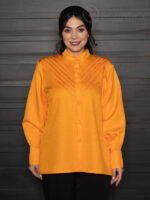 شومیز اطلسی نارنجی