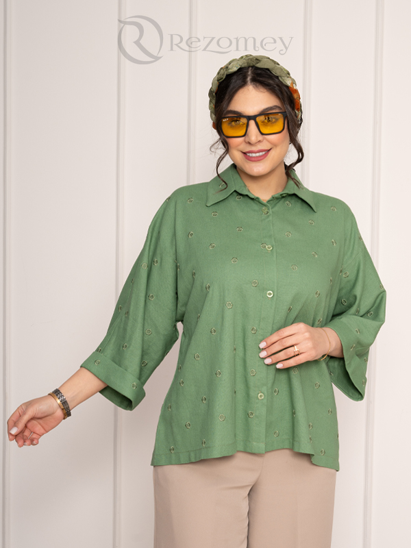 شومیز فیتونا سبز