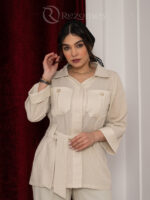 شومیزوشلوارنرگس کرم